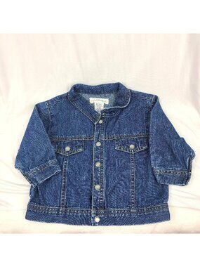 Gymboree '90s Jean Jacket Snaps Little Scooter Moped Vintage 6-12 Months